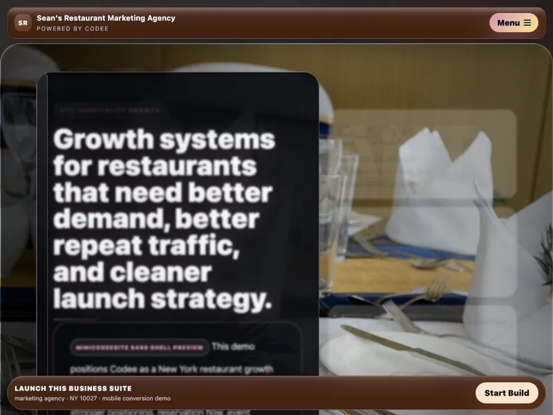 Restaurant Marketing Suite preview