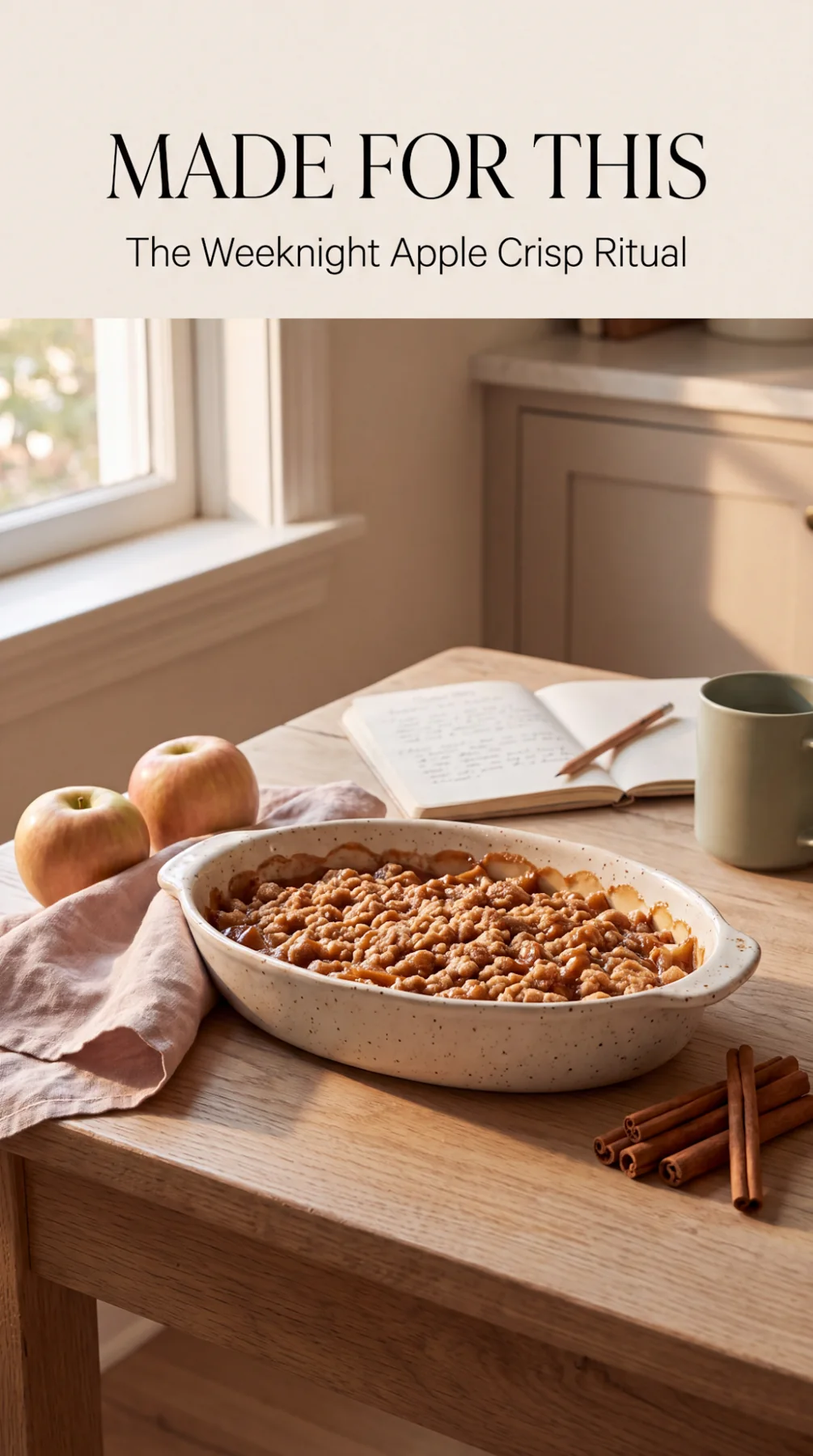 The Weeknight Apple Crisp Ritual — original article cover